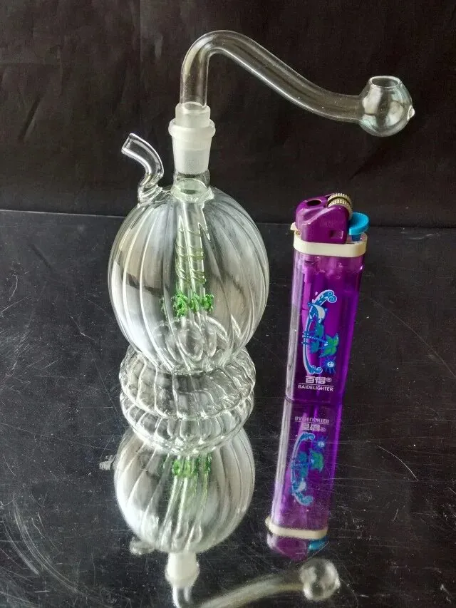 De rondheid van de ribglazen water Bongs Groothandel Glass Bongs Olie Burner Glass Water Pijpen Olie Rigs Rookvrij