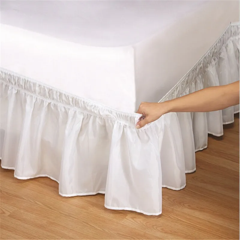 Home Hotel Elastic Bed Falda sin superficie Superficie Sólido Delantal Decor Lace Beldspread 150 * 200 cm 200 * 200 cm bajo cubierta 1pc