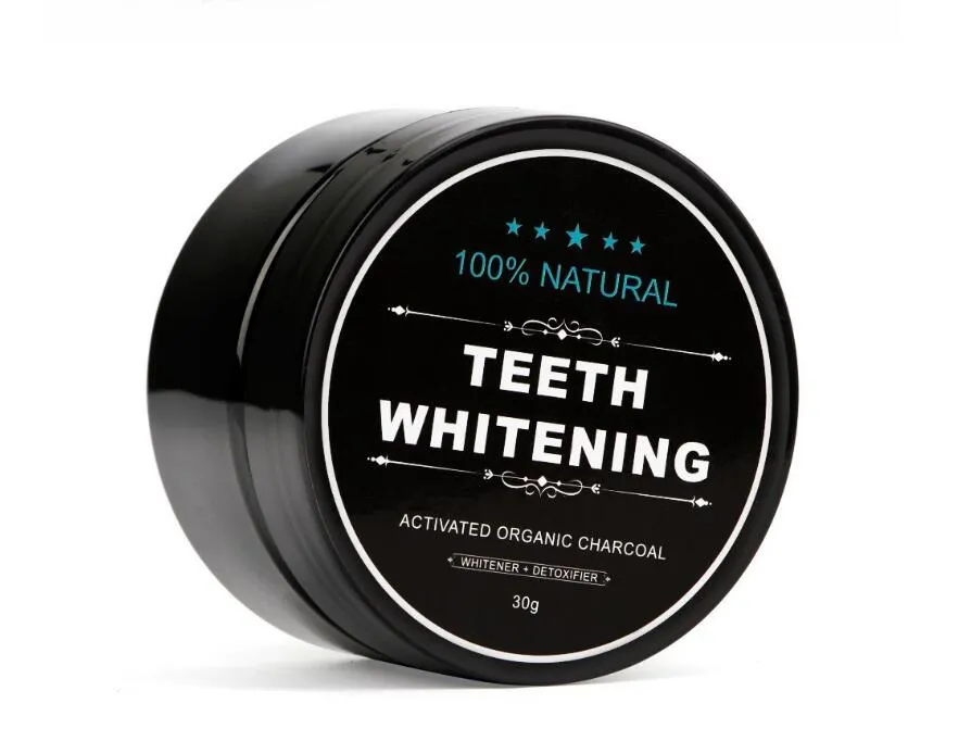 Dropshipping Daglig användning Tandblekning Skalningspulver Munhygien Rengöring Förpackning Premium Aktivt Bambu Kolpulver Tänder vita