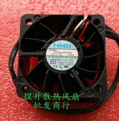 Toptan: NMB 4028 1611KL-04W-B59 DC12V 0.39A 40 * 40 * 28mm 3 telli Çift bilyalı rulman sunucu dağınık ısı dağıtıcı fan