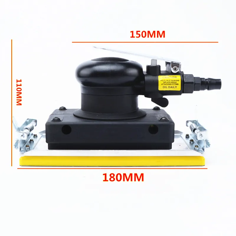 90 * 180mm 직사각형 공압 샌딩 머신 전동 공구 샌더 샌더 샌더 그라인딩 공구 공기 폴리 셔 바람 샌더