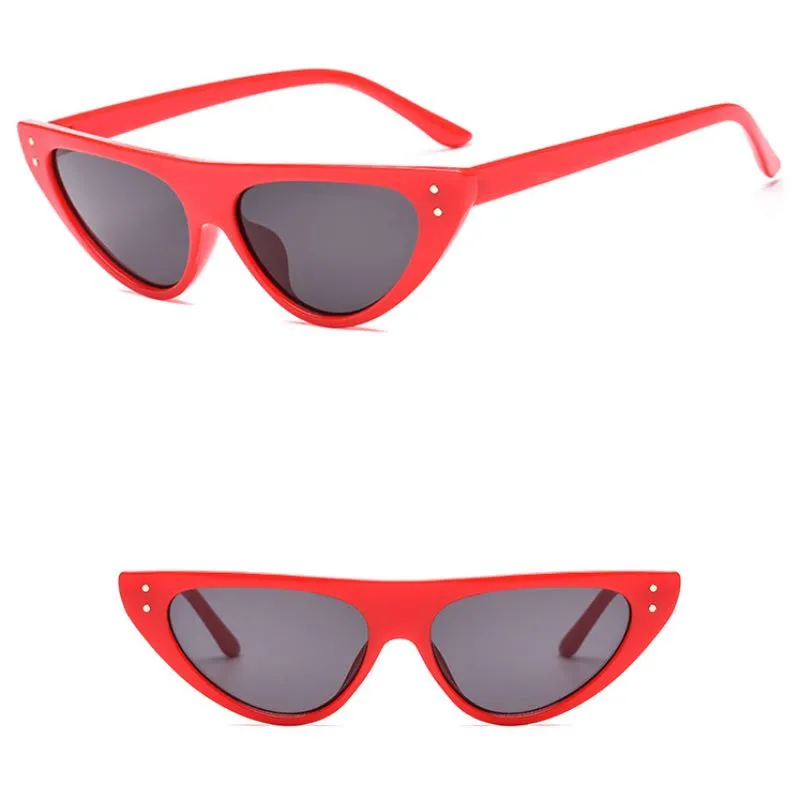 Cateye Frame Fashion Women Sunglasses With Rivet Vintage Cat Eye Sun Glasses Wholesale Shop