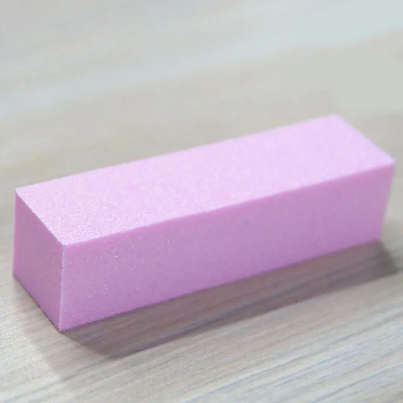 Pink Form Nail Buffers File för UV Gel White Nail File Buffer Block Polish Manicure Pedicure Sanding Nail Art Tool