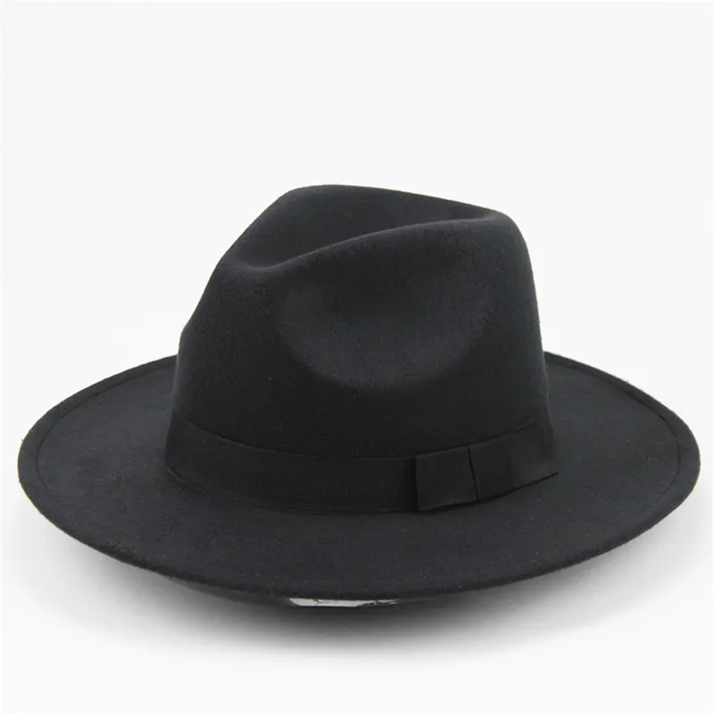 ファッションビンテージ帽子レディースメンズTrilby Caps Jazz Hats FedorasトップワイドBrim Hats人気のあるフォーマルファッションキャップ