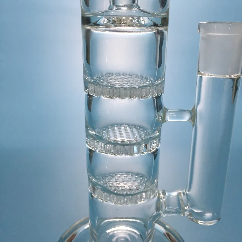 13 Inch Birdcage Percolator Straight Tube Bong Dab Rigs Glass Water Pipes Triple Perc Smoking Glass Water Bongs 18mm Joint HR316