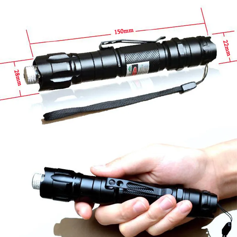 High Power 5 mW 532nm Laser Pointer Pen Groene Laser Pen Brandende Beam Licht Waterdicht Met 18650 Batterij 18650 Charger200C