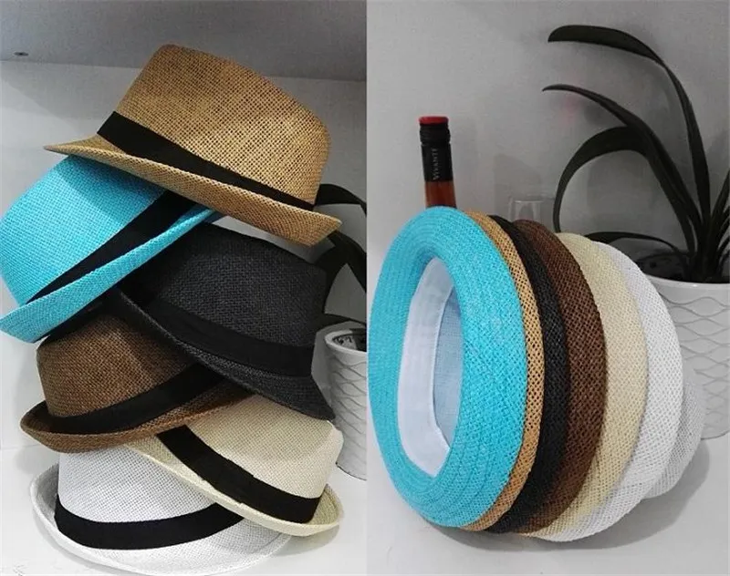 Heiße 5-Farben-Mode für Männer und Frauen, Sommer-Strandhut, Strohhut, Outdoor-Sonnenhut