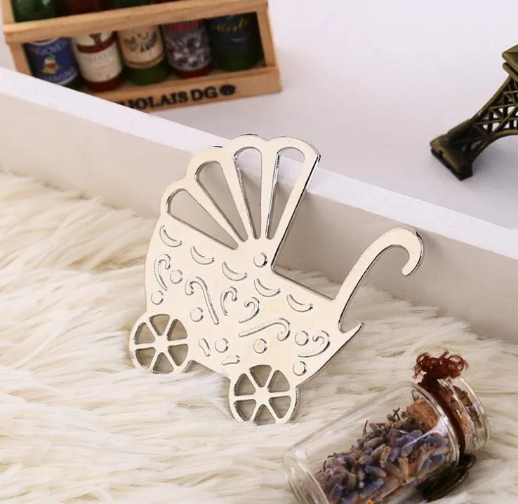 Baby Carriage Bottle Opener Birthday Party Gifts Anniversary Favors Baby Shower Christening Baptism Supplies SN138