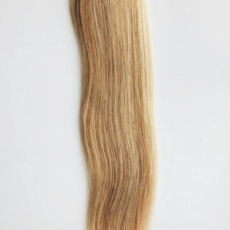 Blandad färg M8 / 613 Maskingjord Human Hair Weaves Brasilianska Hår Rak Kan Blanda Buntar Längd Remy Hair Weft