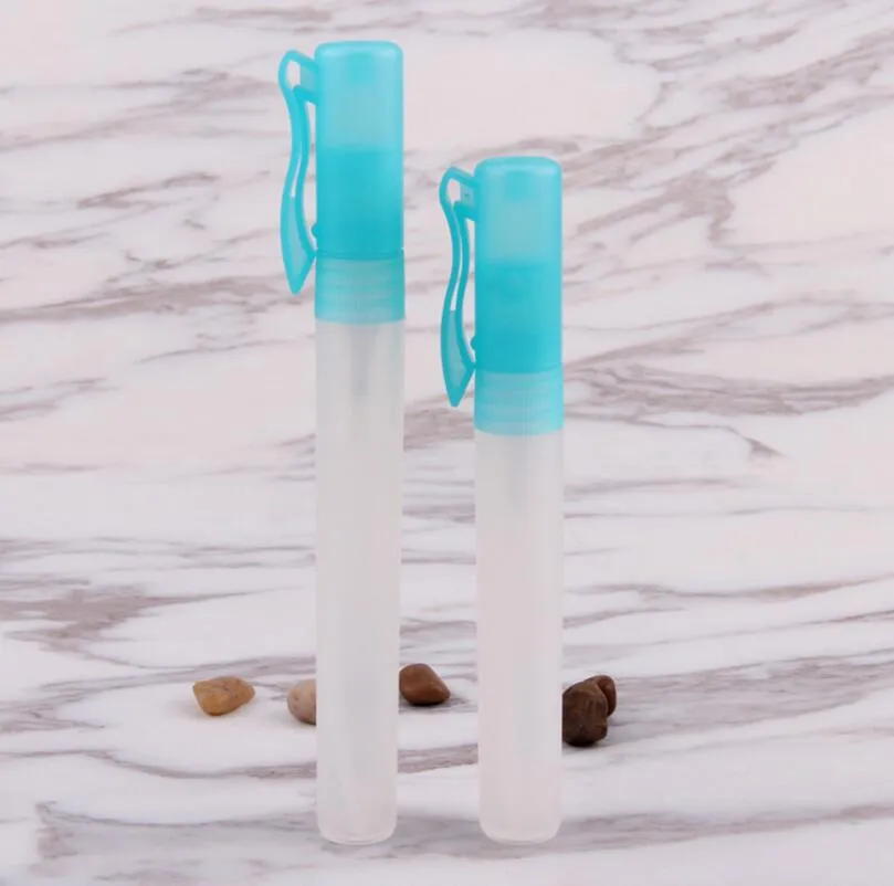 10 ml Seyahat Plastik Kalem Parfüm Sprey Şişeleri Boş Mini Doldurulabilir Konteynerler Atomizer LX1164