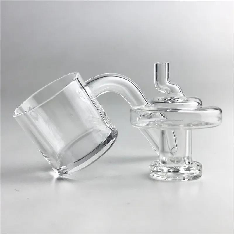 30mm XXL Quartz Banger Carb Cap with Hookah 4mm Thick Bottom Flat Top 10mm 14mm 18mm Clear Pyrex Glass Caps Dabber