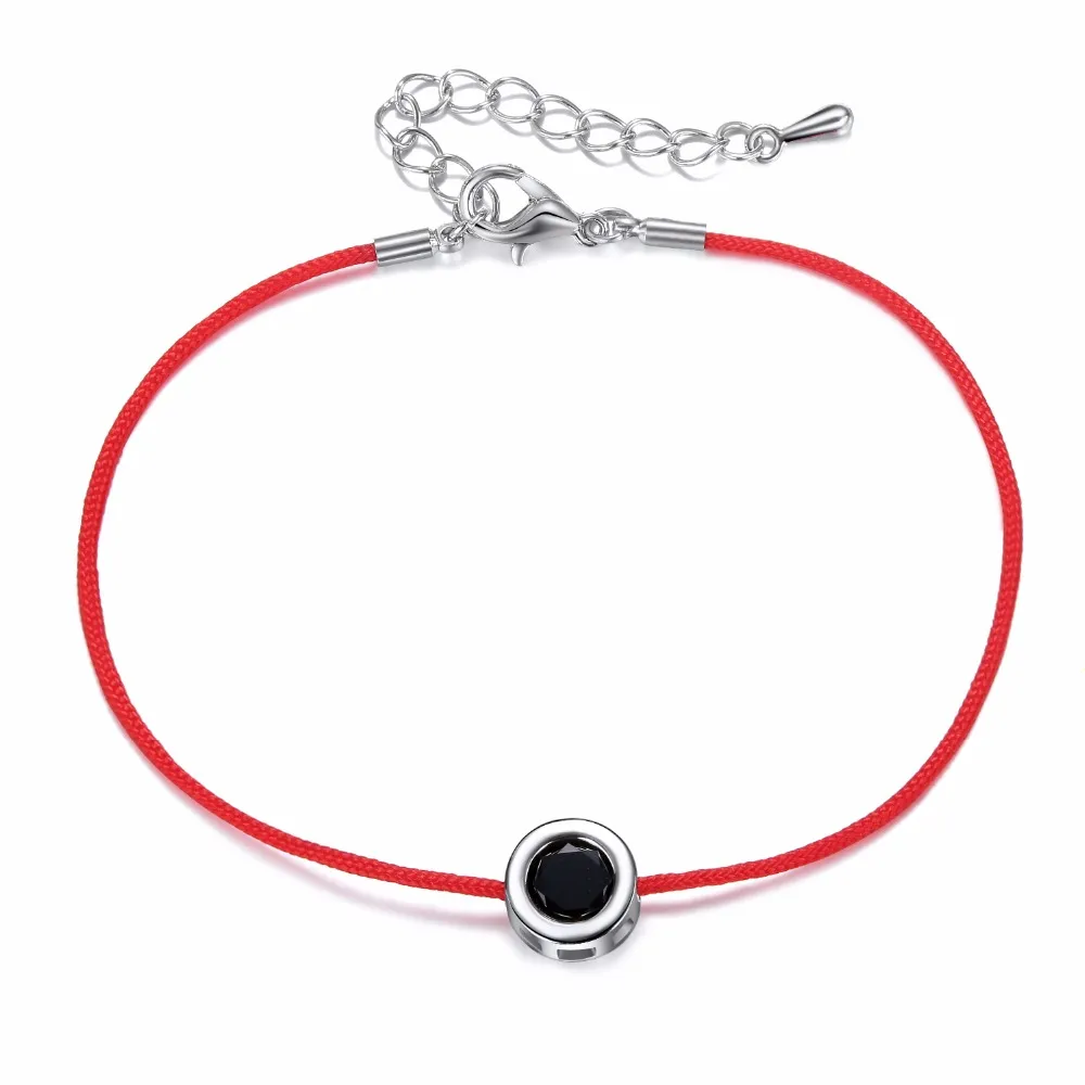 9 cores pulseira de corda vermelha redonda de 6 mm de zircão cúbico Pulseiras de amizade de pulseiras para mulheres Jóias de festas de casamento 5272574