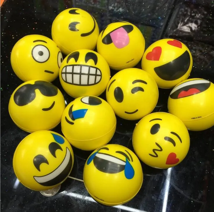 6,3 CM Drôle Emoji Éponge Squeeze Stress Balle Poignet Balles