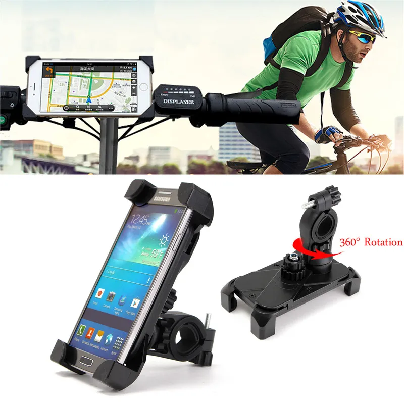 Supporto universale telefono da bicicletta Supporto clip da manubrio iPhone 8 7 5 SE Staffa di montaggio Supporto telefono da bici Samsung S8 S7