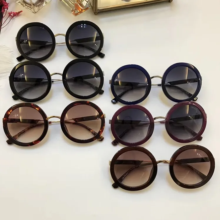 Luxury 4106 Sunglasses For Women Brand Designer Fashion Summer Style Round Full Frame Top Quality UV Protection Lens Come With Package