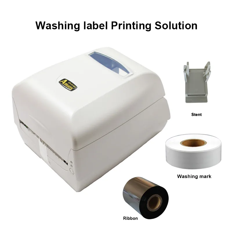Thermal Transfer Label Printer Washing Label Printing Solution With Paper  Holder Ribbon And Silk Clothes Label Easy For Printing From Sammihuang,  $334.18