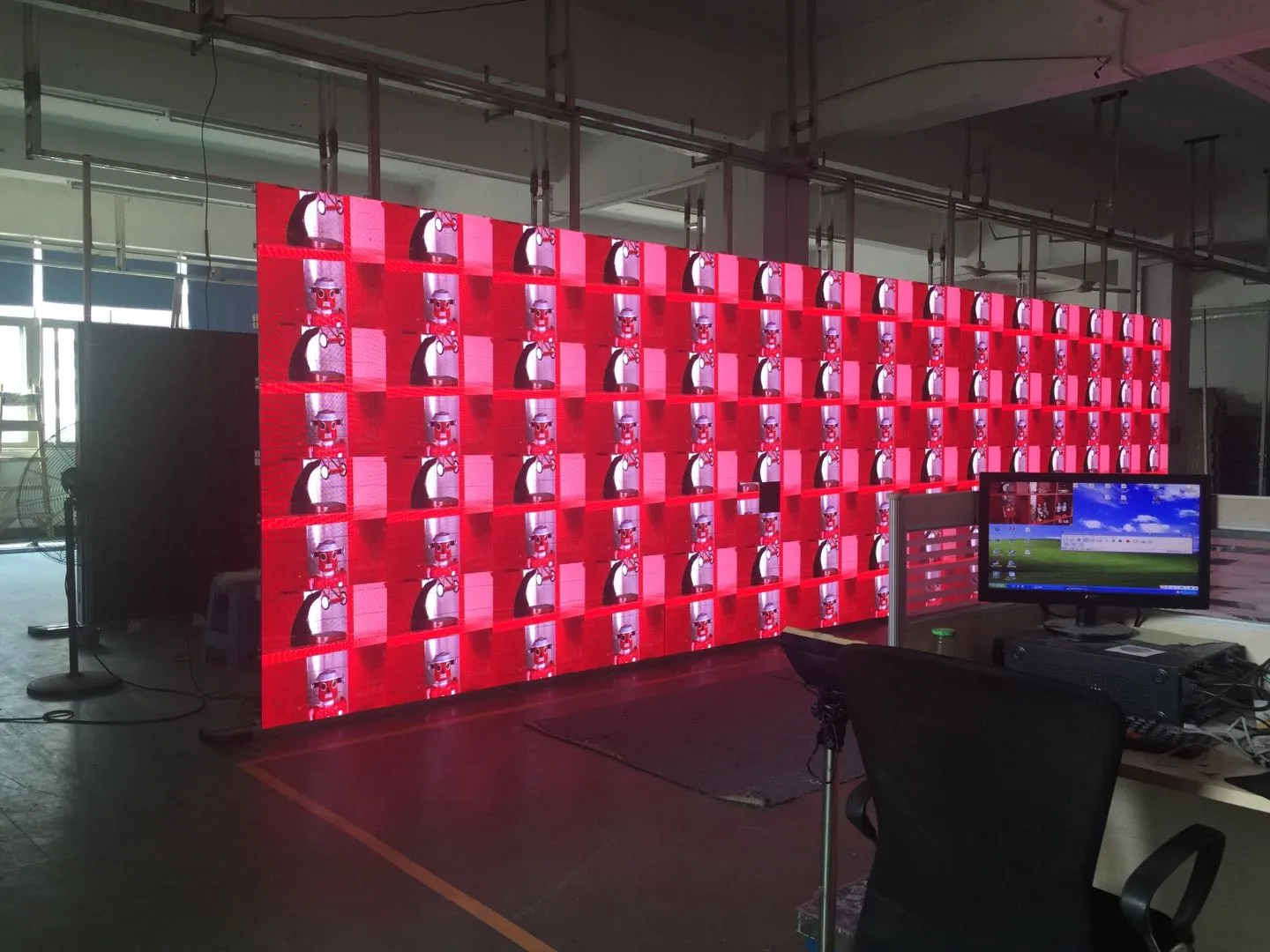 5,67ft * 7.56ft 12 st 576 * 576 * 80 p6 Inomhus Lease LED Display LED Video Wall