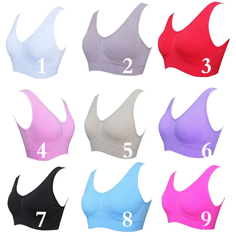 High quality 3 colors Seamless sport Bra Fashion sexy Bra yoga bra 6 size factory directly sales