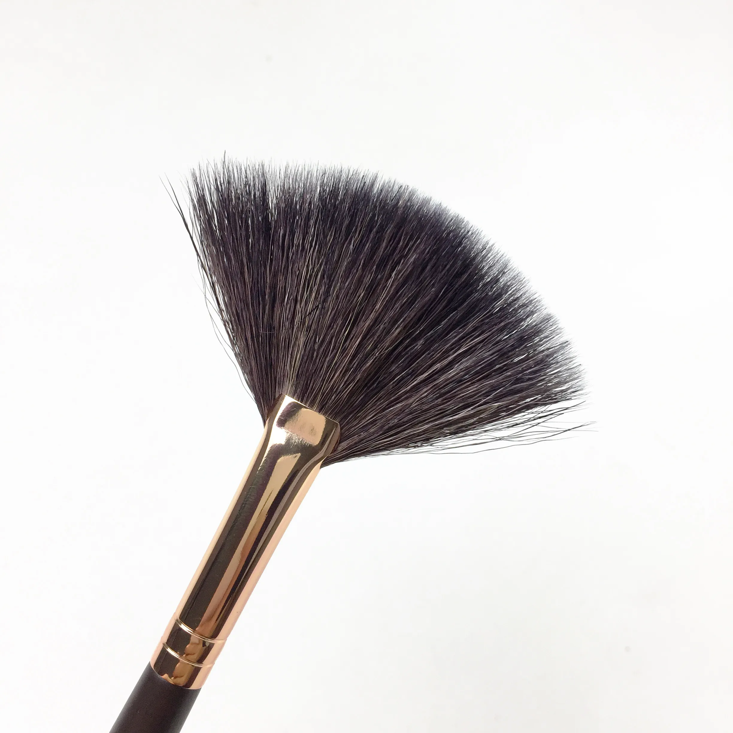 My Destiny 051 Pro Fan Brush - Badger Hair Expertly Finish Powder Brush - Quality Makeup Brushes Blender Applicator