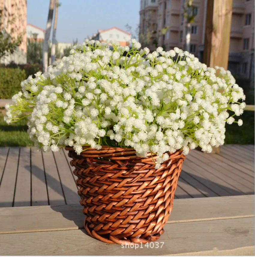 Simation de gypsophile soie bébé souffle Artificielle Faux Soie Fleurs Plante pour La Maison De Mariage Décoration Livraison Gratuite