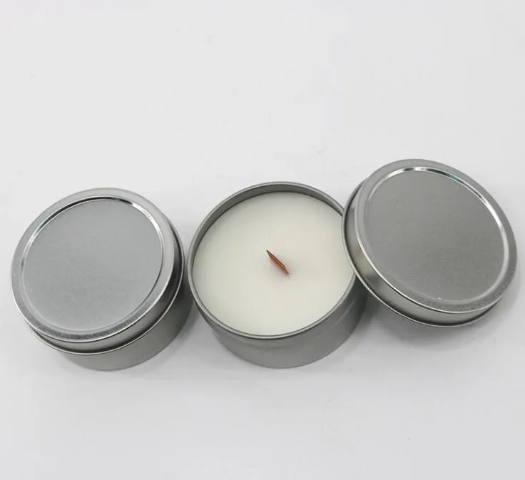 Candela di cera di soia Pianta naturale Eco Friendly Bougie con lattine profumate Pacchetto Candele Senza inquinamento 35 pezzi