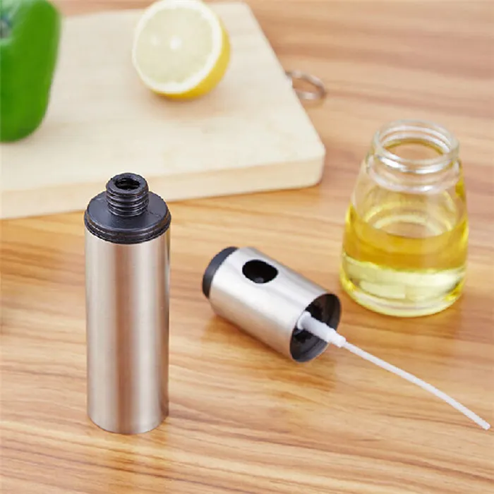 Stainless Steel Spray Pump Fine Mist Olive Pump Spray Bottle Oil Sprayer Pot Cooking Tool 