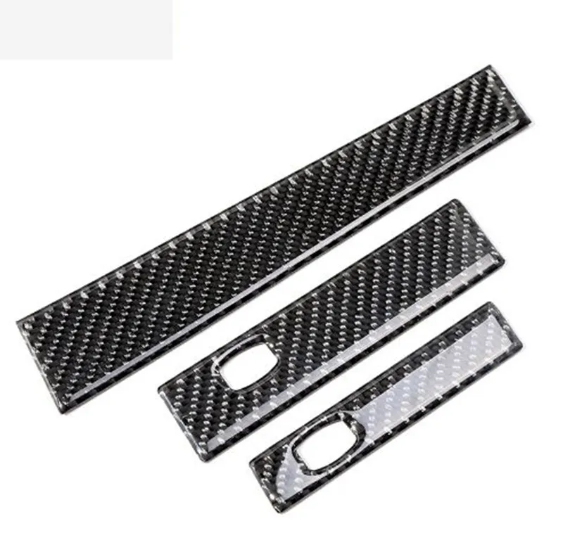 3DCar Styling Accessori Per bmw E60 In Fibra di Carbonio Co-pilota Portabicchieri Acqua Trim Striscia Adesivo per interni auto 5 serie 2004-2010237h