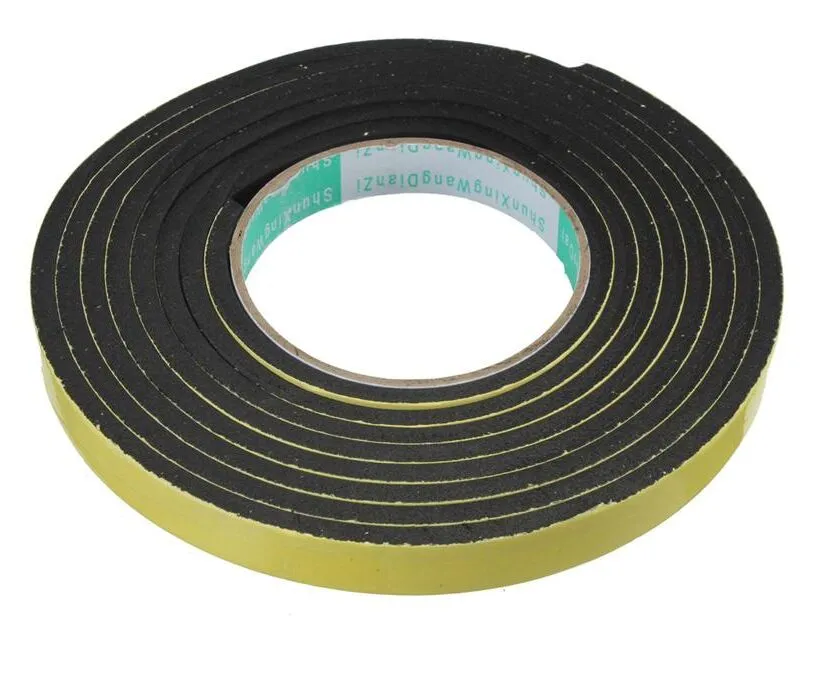 New Sealing Strips 3 Meter Other Building Supplies Window Door Foam Adhesive Draught Excluder Strip Tape Adhesives Tape Rubber Weather