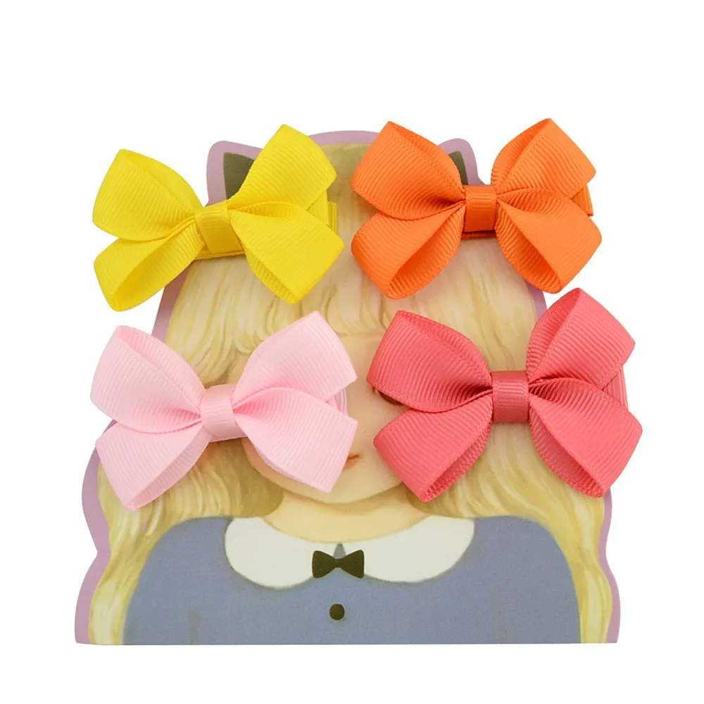 lot 24inch Mini Candy Color Grosgrain Ribbon Bows Small Cheer Bow Kids Boutique Hair Bow Hair Accessories 6464246670