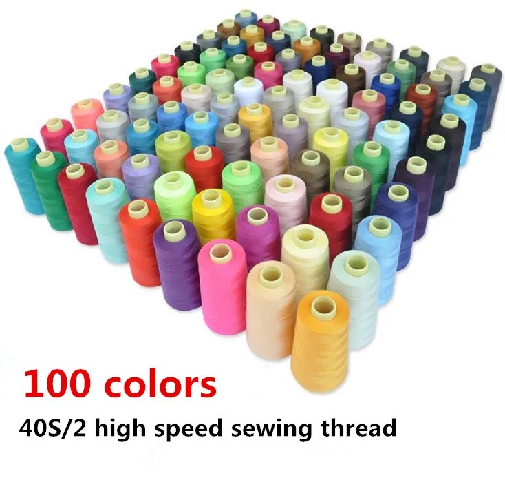 3000 yards / pcs Hoge snelheid naaien draad Polyester naaien thread type handmatige lijn 402 -Embroidery thread gratis schip