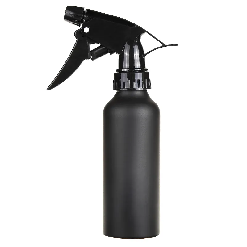 200 ml Aluminium Spray Zerstäuber Leere Flasche Wasser Friseursalon Matte Schwarz Hairstyling Friseur Werkzeuge Applikator Flaschen