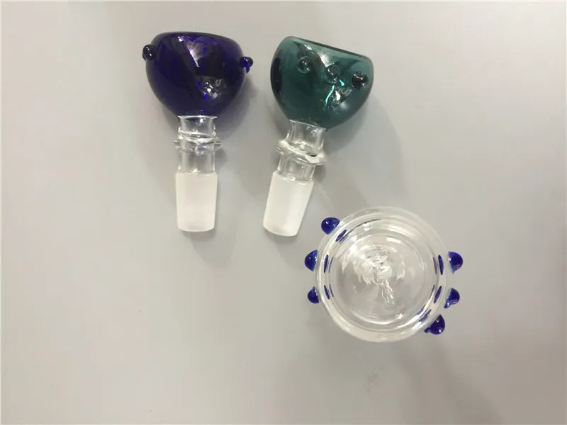 Heady bong bowl Smoking Dogo 14 mm 18 mm joint Bol en verre pour fumer pipe à eau Bubbler en verre et Ash Catcher Bols à fumer en verre