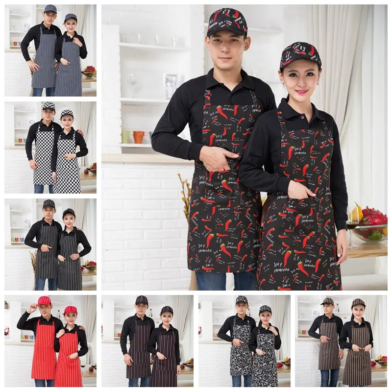 Hot sale Chef Apron Hotel Restaurant Kitchen Cooking Apron Cafe Long Hanging Neck Adults Waterproof Apron