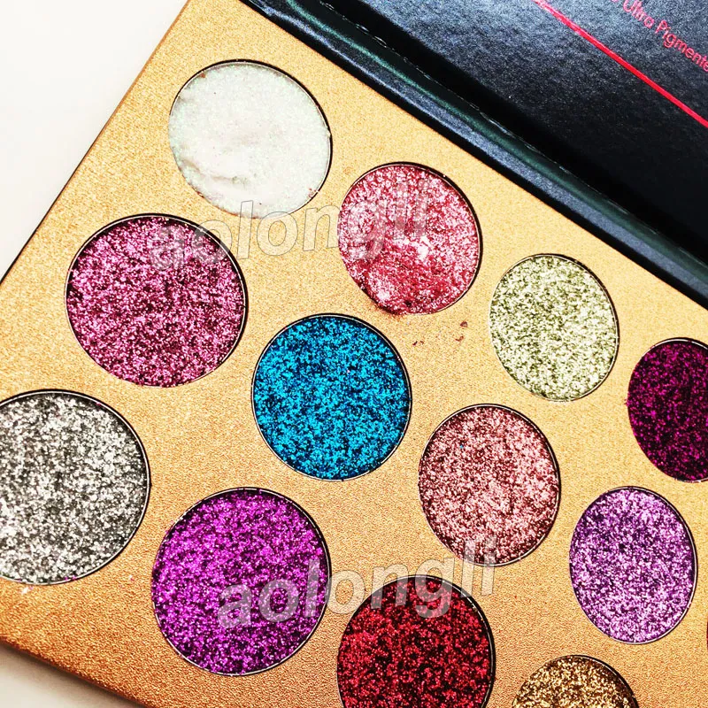 Best Beauty Glazed Glitter Eyeshadow Palette 15 kolorów paleta cieni do powiek makijaż Ultra Shimmer kosmetyki do twarzy