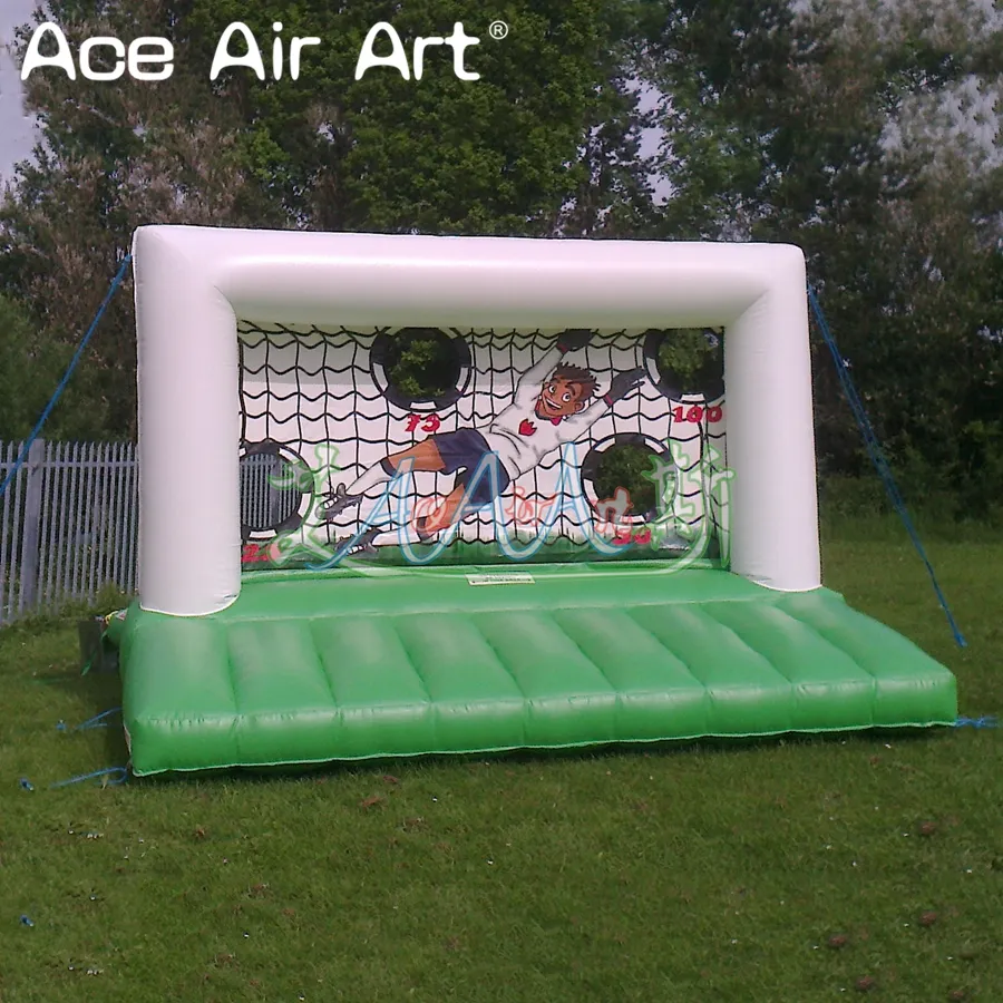 3 Options Inflatable Soccer Shoot Out Football Target Test Airblown Shootout For Outdoor Games