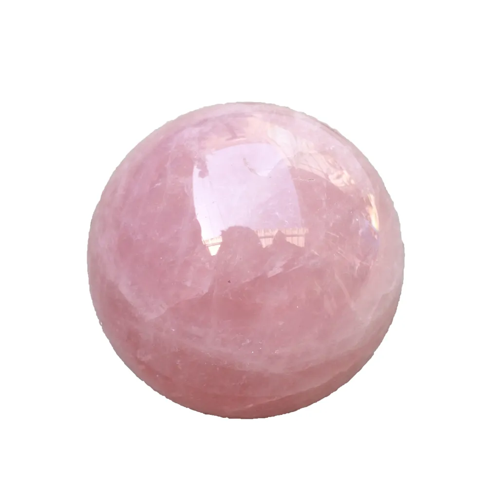 Quartzo rosa Bola de Cristal Natural Rosa Esferas de Pedra Massagem Bola de Palm Yoga Exercício Para Presentes de Casamento Amor