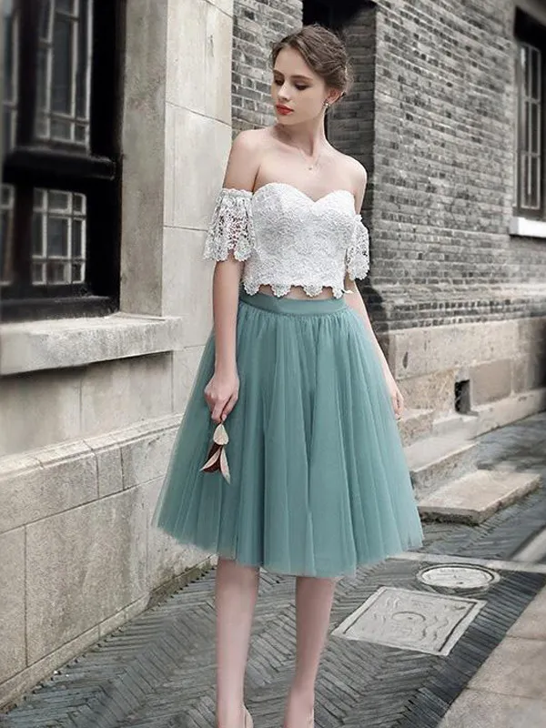 Vestidos dos top piezas cortos