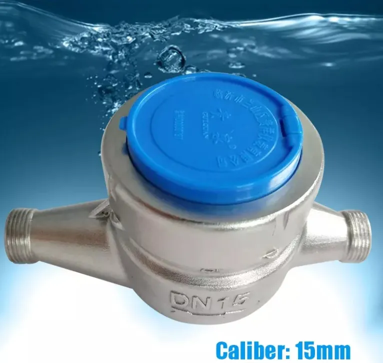 Compteur d'eau de refroidissement de Type humide, rotateur en acier inoxydable de 15 à 80mm de diamètre, niveau A, jauge d'eau ordinaire de gros calibre LLFA