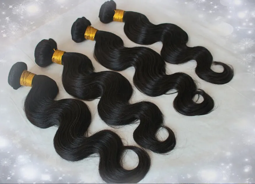 2018 Great Quality Human Hair Weave Ciało Fala Proste 3 Wiązki Tanie Brazylijskie Peruwiańskie Malezyjskie Virgin Hair Bundles