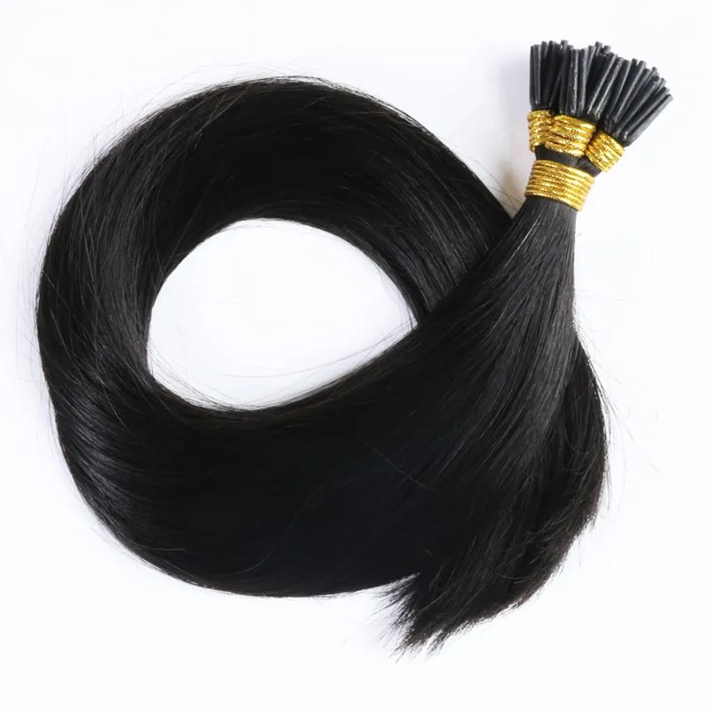 stick i tip human hair dark color brown color 1224inch malaysian straight keratin hair extensions 1g s 300g lot hair free dhl
