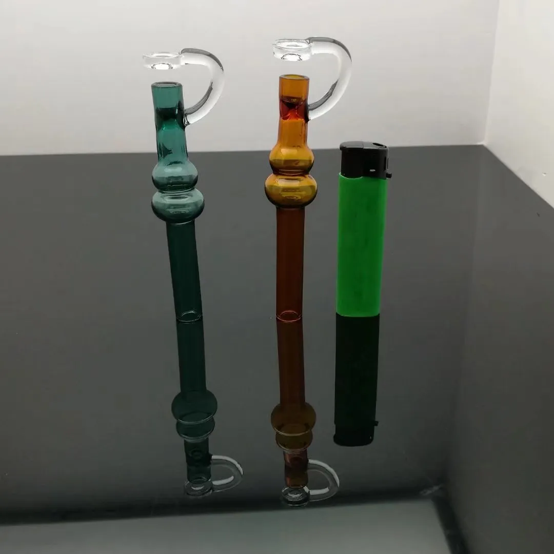 American models Color band cap gourd pipe Wholesale Glass bongs Oil Burner Glass Water Pipe Oil Rigs Smoking, Oil.
