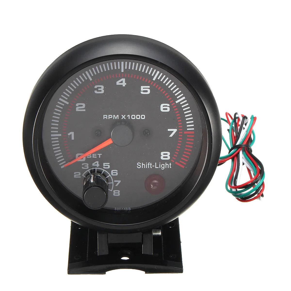 Universal 12V 3.75 Car Auto Tacho Rev Counter Gauge Tachometer W/ Red LED  RPM Light From Racingmeter, $7.54