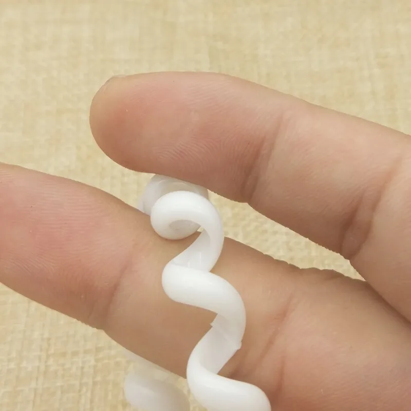 Whole Women Girls Size 5CM White Plastic Hair Bands Elastic Rubber Telephone Wire Ties Rope Accessory5329892