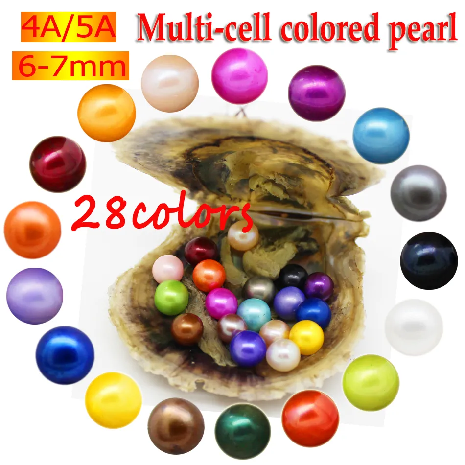 Bulk Freshwater Natural Pearl Oyster 6-8mm AAA Grade #Oval Pearl & Oyster Vacuum Package You can customize pearl color