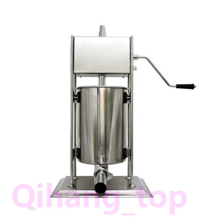 Qihang_top 10L manuel commercial farce saucisse machine/saucisse farce machine de remplissage/viande saucisse fabricant faisant la machine