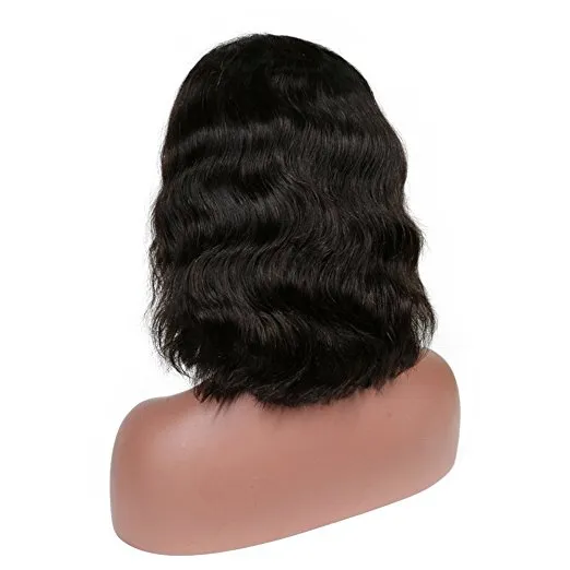 Ciało Fala Przezroczyste Pełna Koronka Ludzki Włosy Wig Bob Krótkie Pixie Cut Naturalne Faliste HD Pre zepsutych przednich peruk Gluless Glueless na sprzedaż 130% Gęstość Diva1
