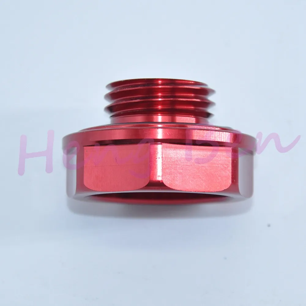 HB Mugen Neo Chrome Anodizing Aluminium Oil Tank Cap -täckning Forged Billet Oil Cap245o