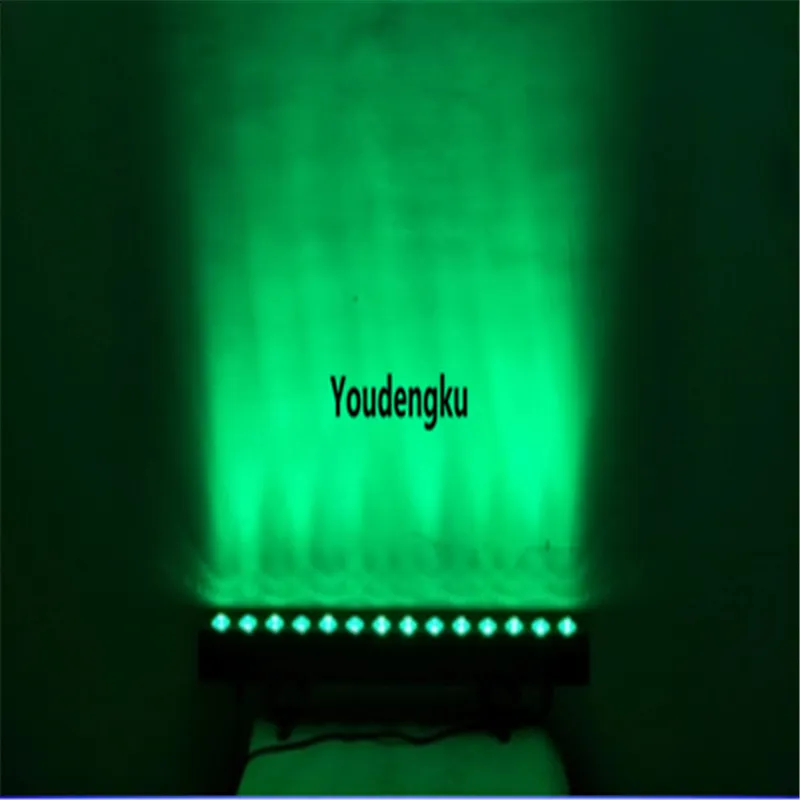 10 piezas Bañador de pared de píxeles multicolor 14x15w 5 en 1 rgbwa bañador de pared LED plano delgado con luz ascendente con dmx