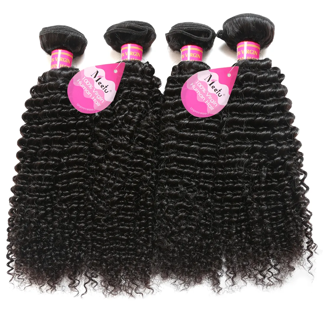 Brasilianska peruanska malaysiska håret Naturligt lockigt humant Jerry Curl Hair Weaves 4 buntar Obehandlade Vrigin Hair Extensions för svarta kvinnor