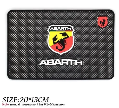 Auto Stickers Anti Slip Mat Voor Fiat Punto Abarth 500 124 Stilo Ducato Palio Badge Emblem Interieur Accessoires Auto styling